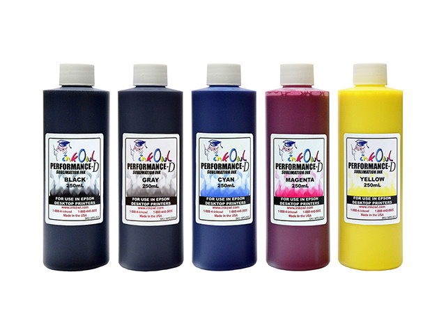 5x250ml Performance-D Sublimation Ink for Epson ET-8500, ET-8550