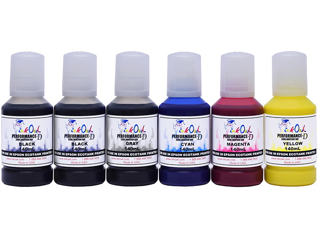 LNKCOS Encre de sublimation 600 ml pour imprimantes Epson EcoTank ET-8500  ET-8550 : : Informatique