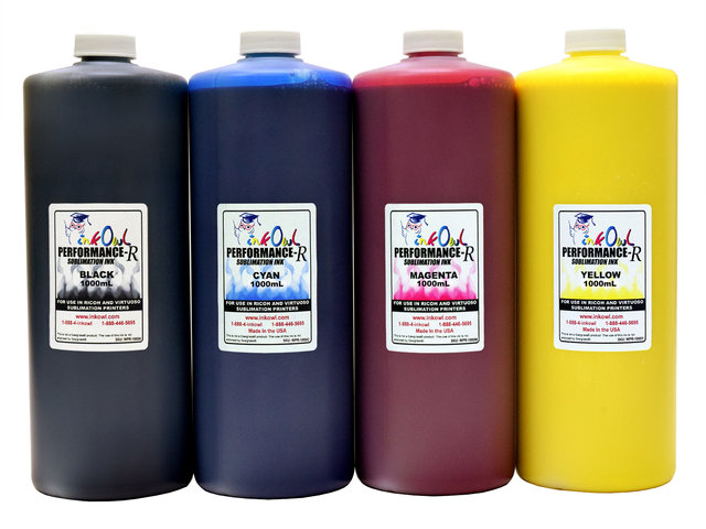 4x1000ml Performance-R Sublimation Ink for use in Ricoh® and Virtuoso® printers