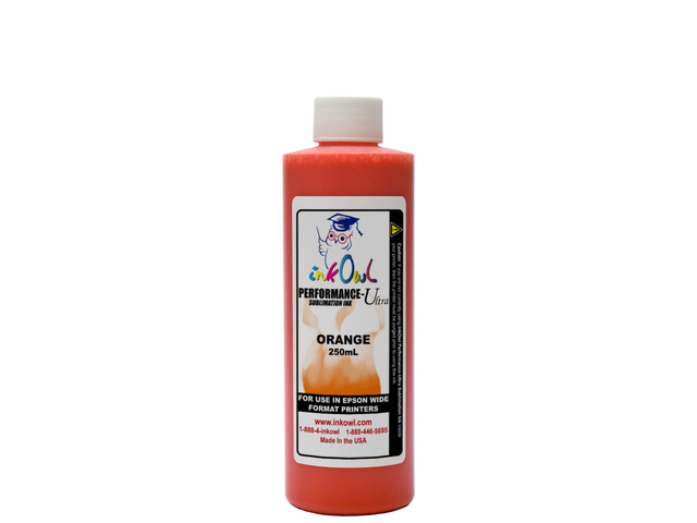 250ml ORANGE Performance-Ultra Sublimation Ink for Epson Wide Format Printers