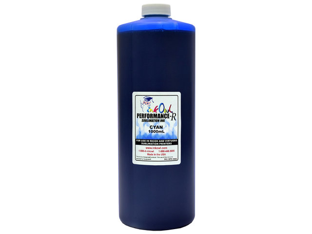 1000ml CYAN Performance-R Sublimation Ink for use in Ricoh® and Virtuoso® printers