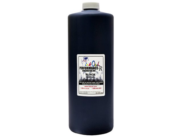 1000ml BLACK Performance-R Sublimation Ink for use in Ricoh® and Virtuoso® printers