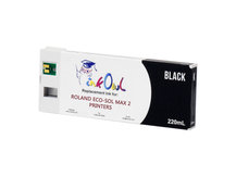 220ml BLACK Compatible Cartridge for Roland ECO-SOL MAX 2 Printers (ESL4-BK)