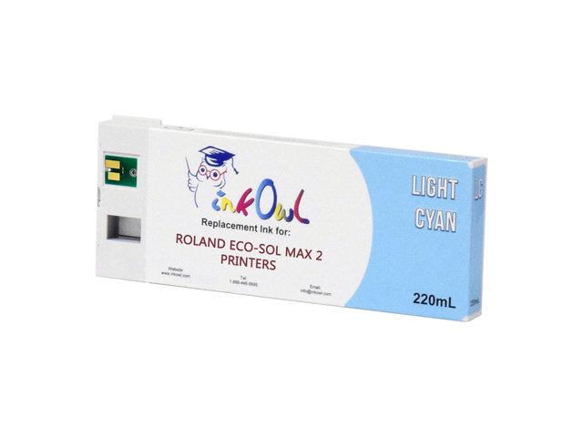 220ml LIGHT CYAN Compatible Cartridge for Roland ECO-SOL MAX 2 Printers (ESL4-LC)