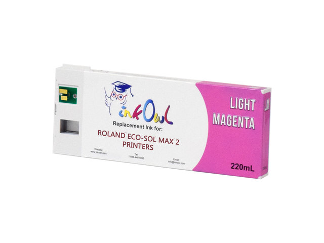 220ml LIGHT MAGENTA Compatible Cartridge for Roland ECO-SOL MAX 2 Printers (ESL4-LM)