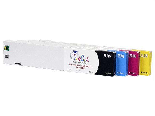 4x440ml Compatible Cartridge Pack for Roland ECO-SOL MAX 2 Printers