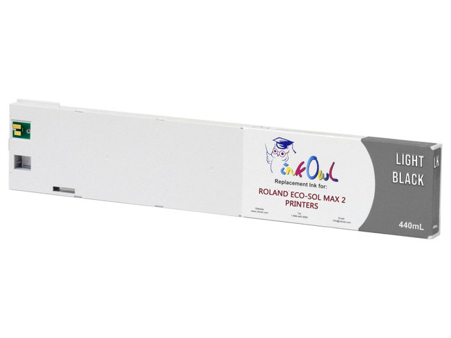 440ml LIGHT BLACK Compatible Cartridge for Roland ECO-SOL MAX 2 Printers (ESL4-4LK)