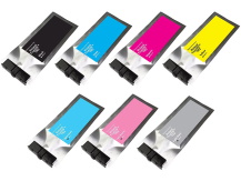 7x500ml Compatible Ink Pouch Pack for Roland TrueVIS Printers using TR2 ink (CMYK+Lc+Lm+Lk)