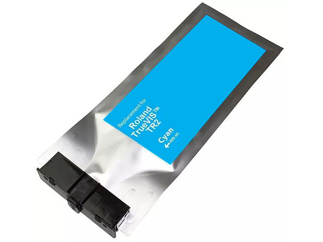 500ml CYAN Compatible Ink Pouch for Roland TrueVIS Printers using TR2 ink (TR2-CY)