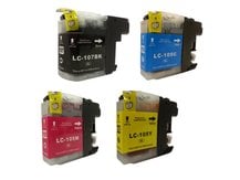 4-Pack Compatible Cartridges for BROTHER LC105/LC107