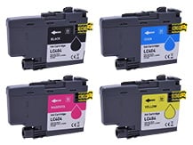 4-Pack Compatible Cartridges for BROTHER LC404