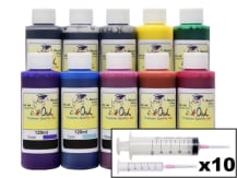 10x120ml Ink Refill Kit for CANON GP-2000, GP-4000 (PFI-2100, PFI-2300, PFI-2700)