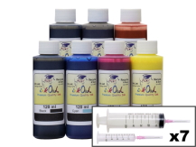 7x120ml Ink Refill Kit for CANON GP-2600S, GP-4600S, GP-6600S (PFI-2100/3100, PFI-2300/3300, PFI-2700/3700)