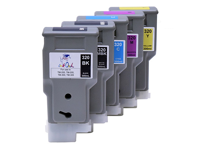 5-pack 300ml Compatible Cartridges for CANON PFI-320 - InkOwl
