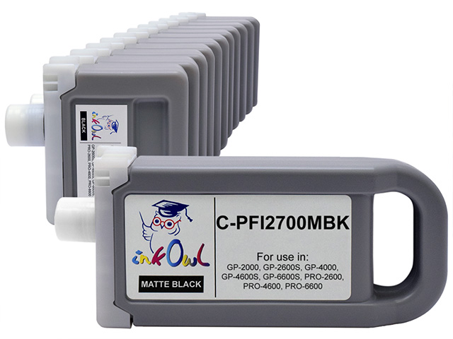 12-pack 330ml/700ml Compatible Cartridges for CANON PFI-2700/PFI-3300 for PRO-2600, PRO-4600, PRO-6600