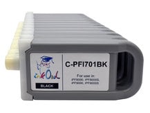 Encres Pigments En Bidon De 1 Litre Pour Imprimante Canon Grand Format - Lot De 12 Couleurs - Compatible PFI-101 Etc.