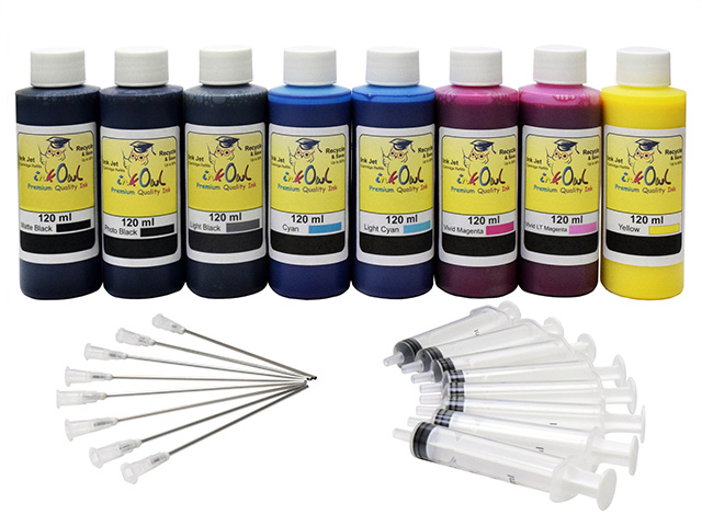 120ml Bulk Kit for EPSON 2100, 2200 with Matte Black
