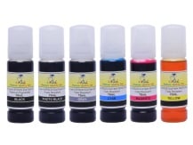 6-Pack Compatible Ink Bottles for EPSON EcoTank printers using 552 ink