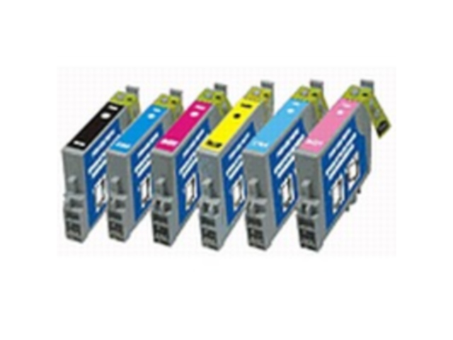 6-Pack Replacement Cartridges for EPSON T0481-T0486 (#48)