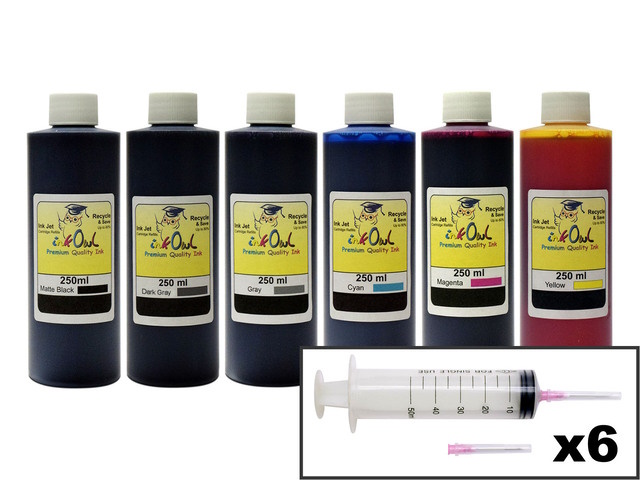 250ml Refill Kit for HP DesignJet T7100, T7200 (#761 cartridges)