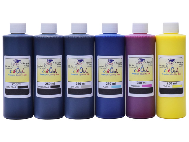 6x250ml Ink for HP DesignJet Z6200, Z6600, Z6610, Z6800, Z6810