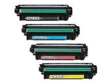 4-Pack Compatible Cartridges for HP CE250X-CE251A-CE252A-CE253A (#504)