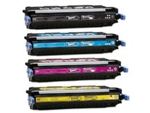 4-Pack Compatible Cartridges for HP Q6470A-Q6471A-Q6472A-Q6473A (501A/502A)