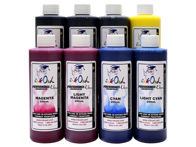 8x250ml Performance-Ultra Sublimation Ink for Epson Wide Format Printers