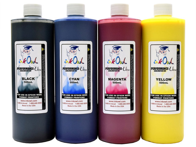 4x500ml Performance-Ultra Sublimation Ink for Epson Wide Format Printers