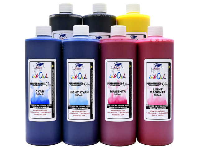 7x500ml Performance-Ultra Sublimation Ink for Epson Wide Format Printers
