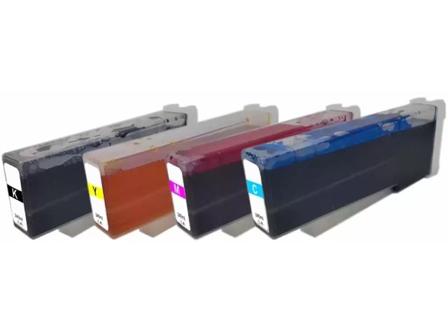 4-Pack 240ml DYE Cartridges for QL-111, QL-120, Kiaro!, Kiaro! 200 printers