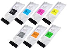 7x500ml Compatible Ink Pouch Pack for Roland TrueVIS Printers using TR2 ink (CMYK+Lk+Or+Gr)