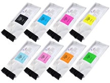 8x500ml Compatible Ink Pouch Pack for Roland TrueVIS Printers using TR2 ink (CMYK+Lc+Lm+Or+Gr)