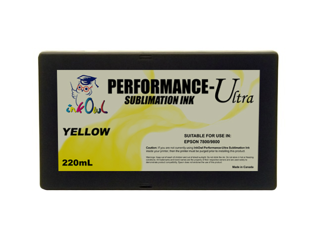 220ml YELLOW Performance-Ultra Sublimation Cartridge for Epson Stylus Pro 7800, 9800