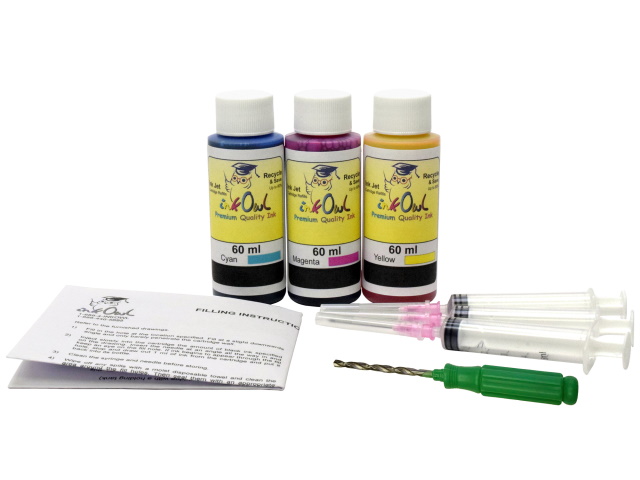 60ml Color Kit to refill CANON color cartridges