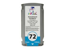 Remanufactured 130ml HP #72 CYAN Cartridge for DesignJet T-series (C9371A)