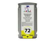 Remanufactured 130ml HP #72 YELLOW Cartridge for DesignJet T-series (C9373A)