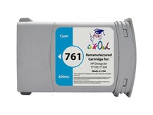 Remanufactured 400mL HP #761 CYAN Cartridge for DesignJet T7100, T7200 (CM994A)