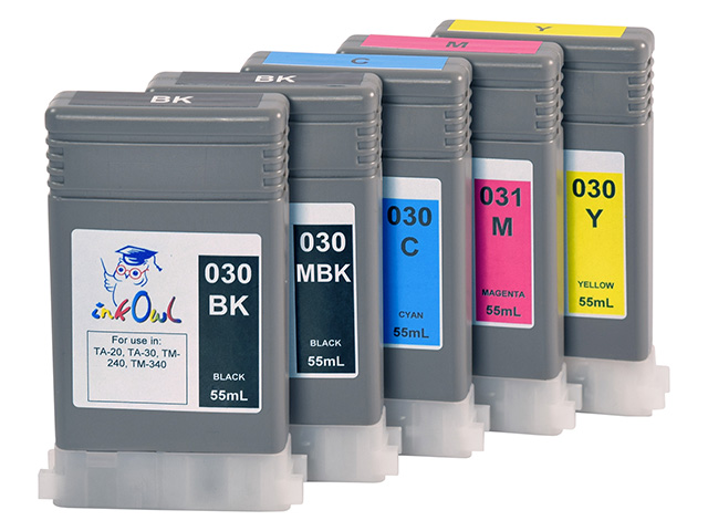 5-pack 55ml Compatible Cartridges for CANON PFI-030/PFI-031