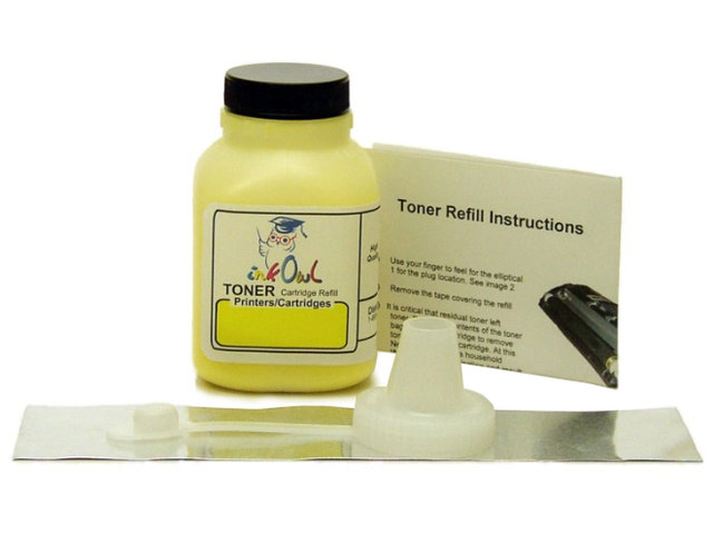 1 YELLOW Laser Refill Kit for BROTHER TN-221, TN-225, and others - InkOwl